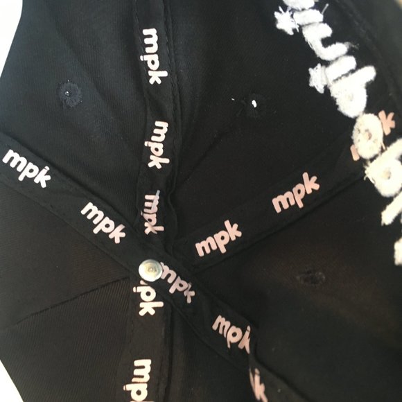 Mini Pop Kids Black White Check Baseball Hat Mad Engine Embroidered New w/ Tags - Picture 12 of 13